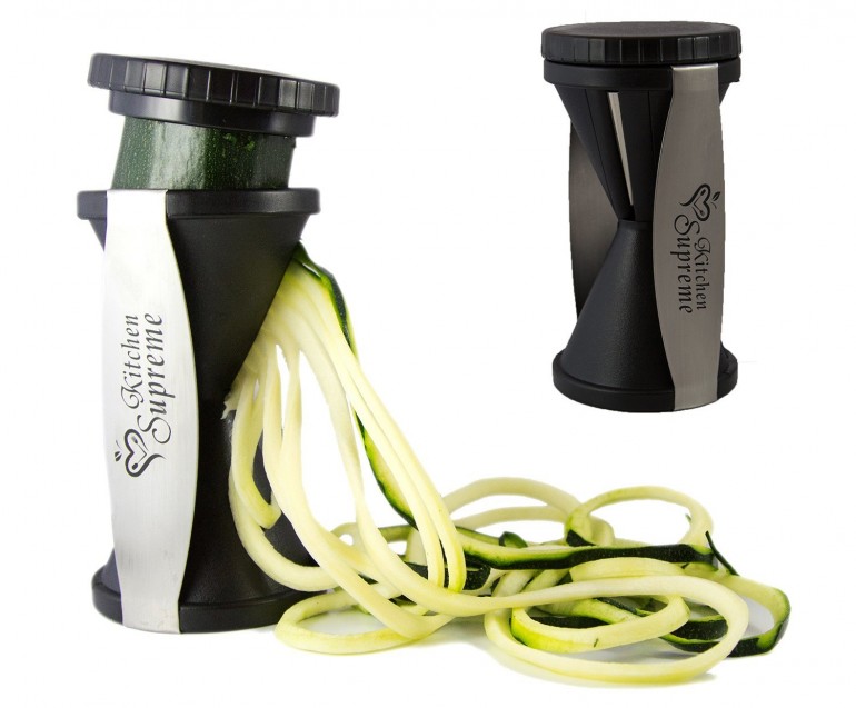 Spiral Slicer Spiralizer Complete Bundle - Vegetable Cutter - Zucchini Pasta Noodle Spaghetti Maker