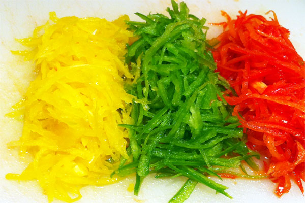 How to julienne bell pepper